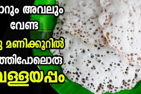 വെറും ഒരു മണിക്കൂറിൽ പഞ്ഞിപോലൊരു വെള്ളയപ്പം.!! അരി കുതിർക്കാതെ ടേസ്റ്റി വെള്ളയപ്പം.!! | Vellayappam Making Soft Tips