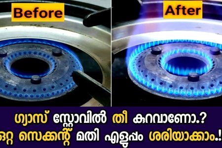 ഗ്യാസ് സ്റ്റോവിൽ തീ കുറഞ്ഞു പോവുന്നുണ്ടോ? കത്താത്ത സ്റ്റൗ പോലും കത്തിക്കാൻ ഇതുമാത്രം മതി.!! ഒറ്റ സെക്കൻഡിൽ റെഡിയാക്കാം.!! | Repair Gas Stove Low Flame Problem