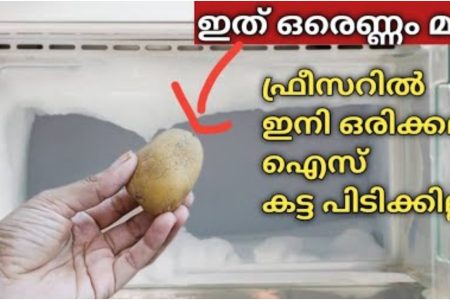 എത്ര വർഷം ഉപയോഗിച്ചാലും ഫ്രിഡ്ജ് ഇനി പുതുപുത്തനായിരിക്കും.!! ഇത് ഒരെണ്ണം മാത്രം മതി; ഫ്രീസറിൽ ഇനി ഐസ് കട്ട പിടിക്കില്ല.!! | Potato For Fridge Over Cooling Tip