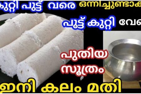 1 മിനുട്ടിൽ 2 കുറ്റി പുട്ട് പുട്ടുണ്ടാക്കാൻ പുട്ട് കുറ്റി വേണ്ട ഈ പാത്രം മാത്രം മതി.!! | Easy Putt Recipe Without Puttukutti