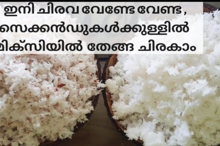 തേങ്ങാ ചിരകാൻ ഇനി എന്തെളുപ്പം.!! ചിരവ മറന്നേക്കൂ.. സെക്കൻഡുകൾക്കുള്ളിൽ മിക്സിയിൽ തേങ്ങ ചിരകാം.!! | Tip To Grate Coconut Easly