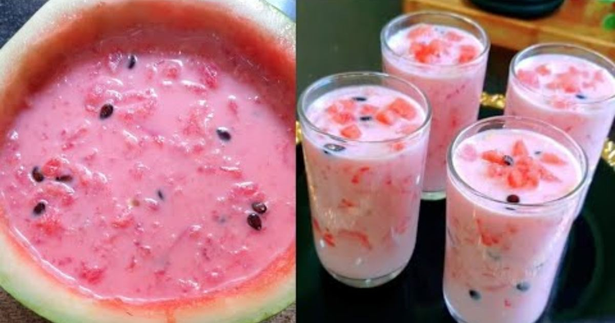 Watermelon iftar Drink Recipe.