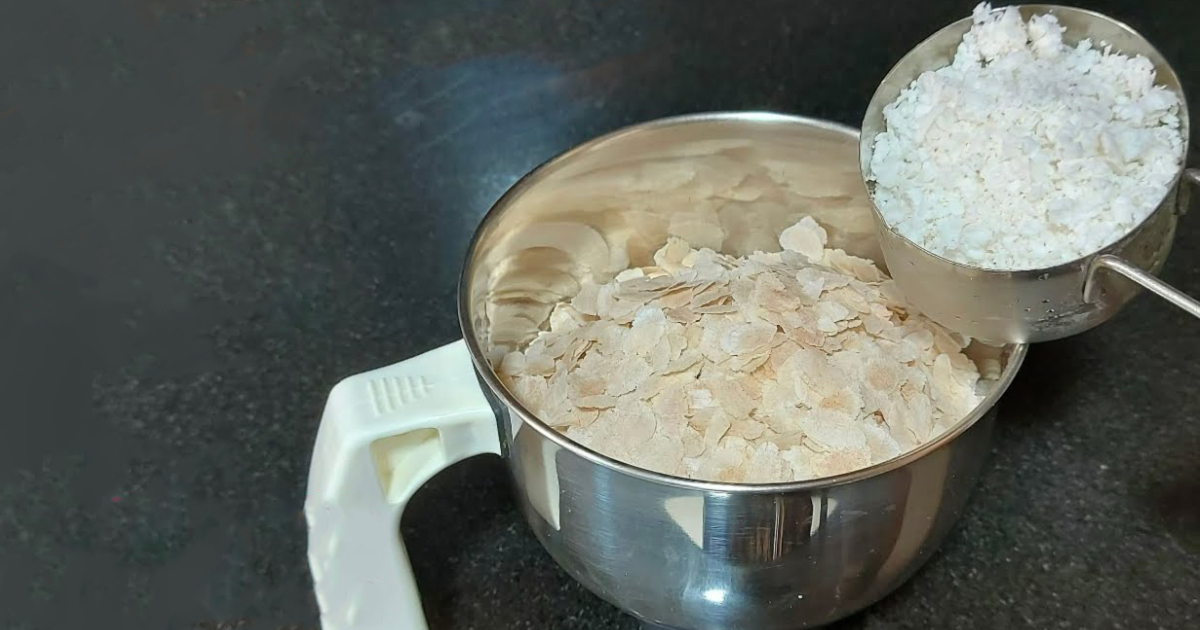 Special Tasty Aval Coconut Snack Recipe