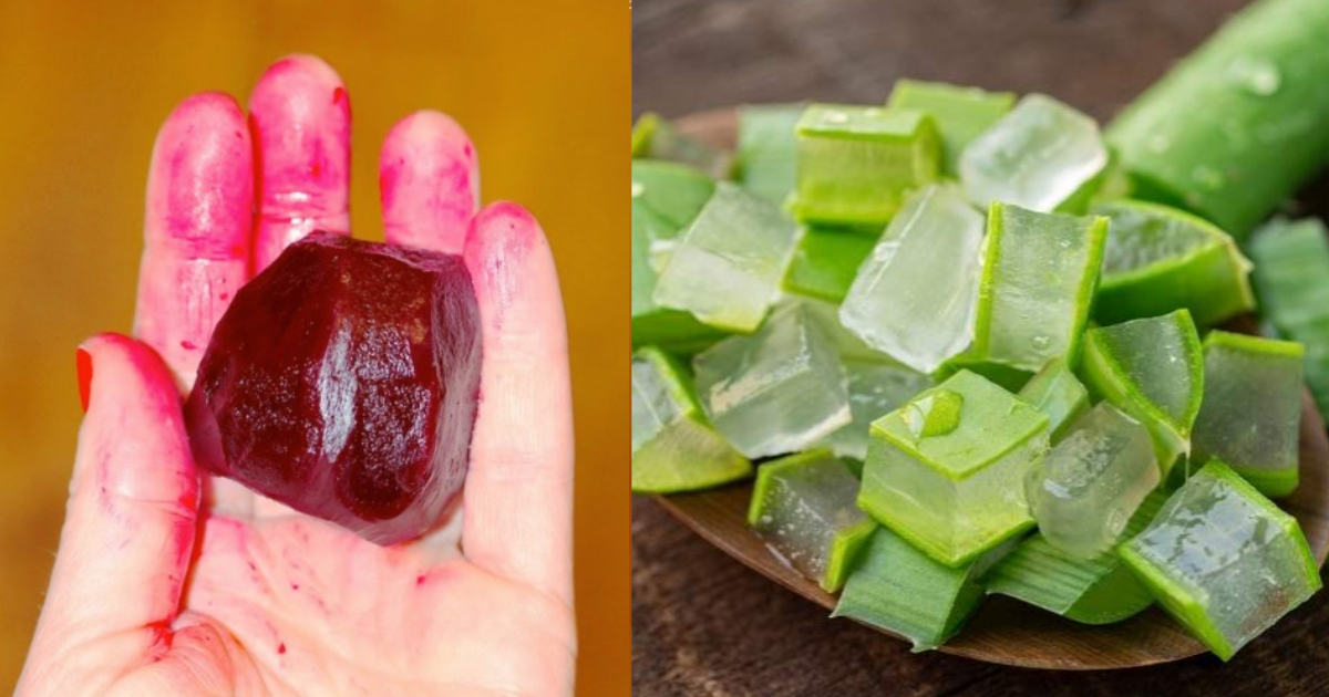Homemade Hair Dye Using Beetroot With Aloevera