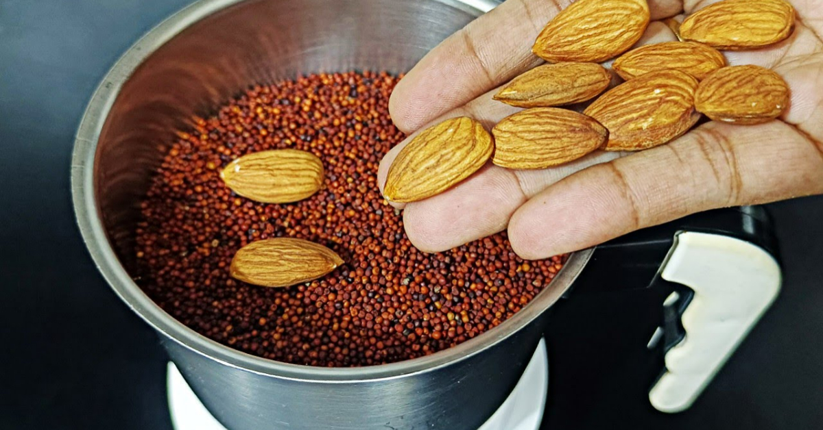 Heathy Ragi Badam Recipe