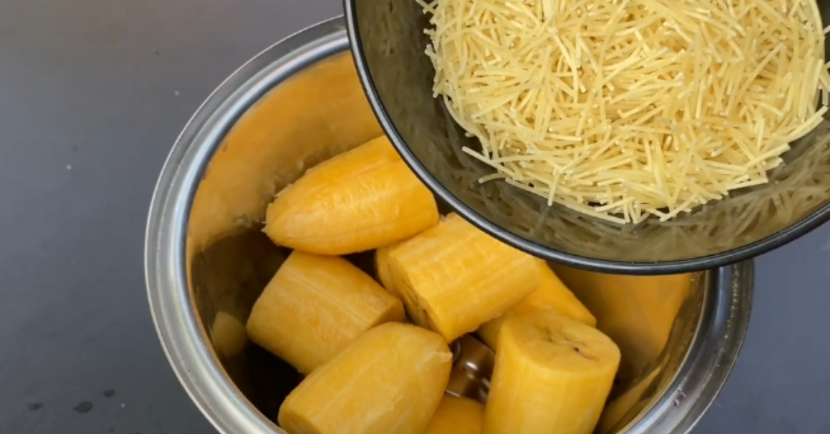 Quick Banana And Vermicelli Snack